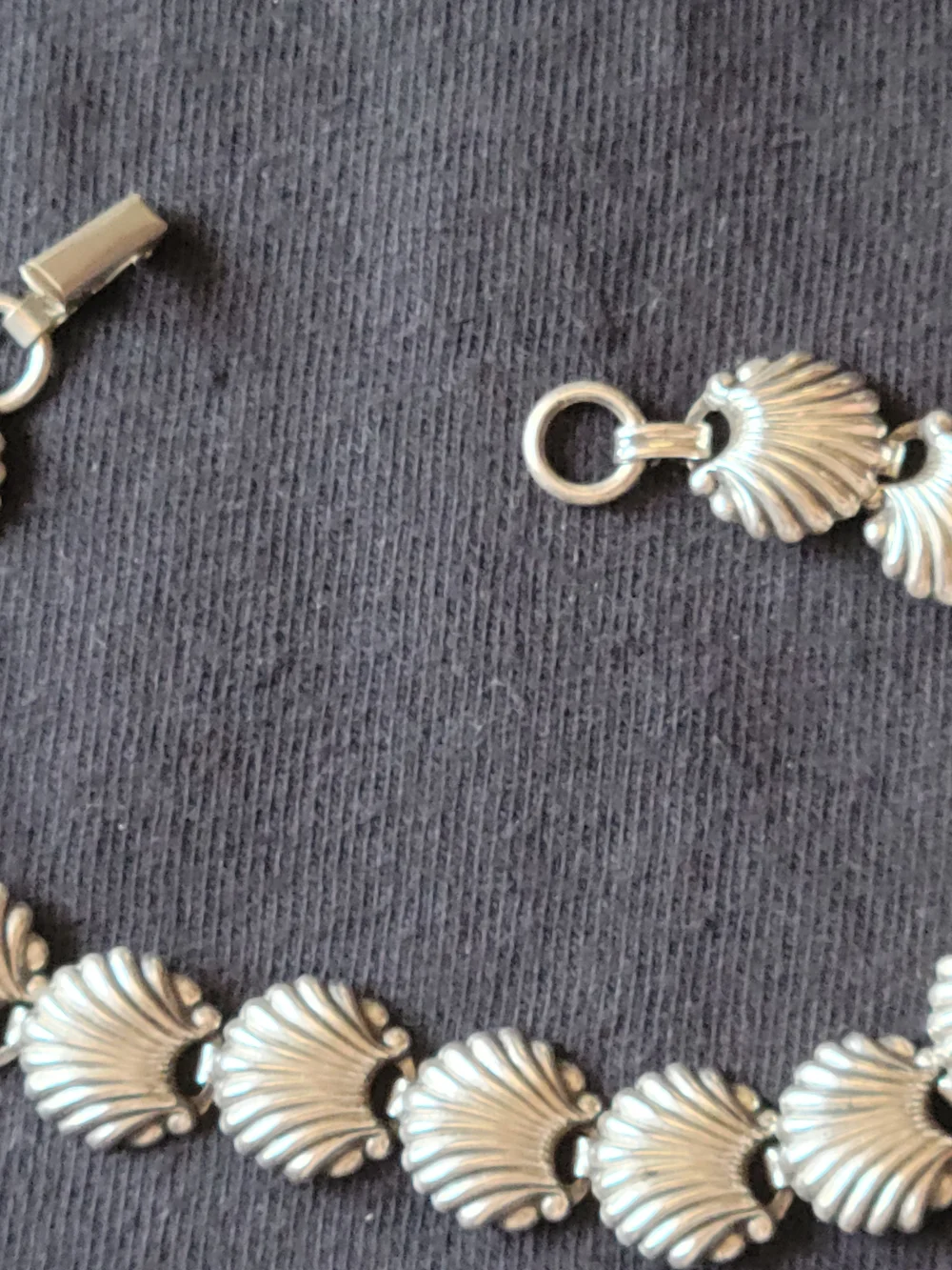 Sterling Shell Link Bracelet - Silver Beau
